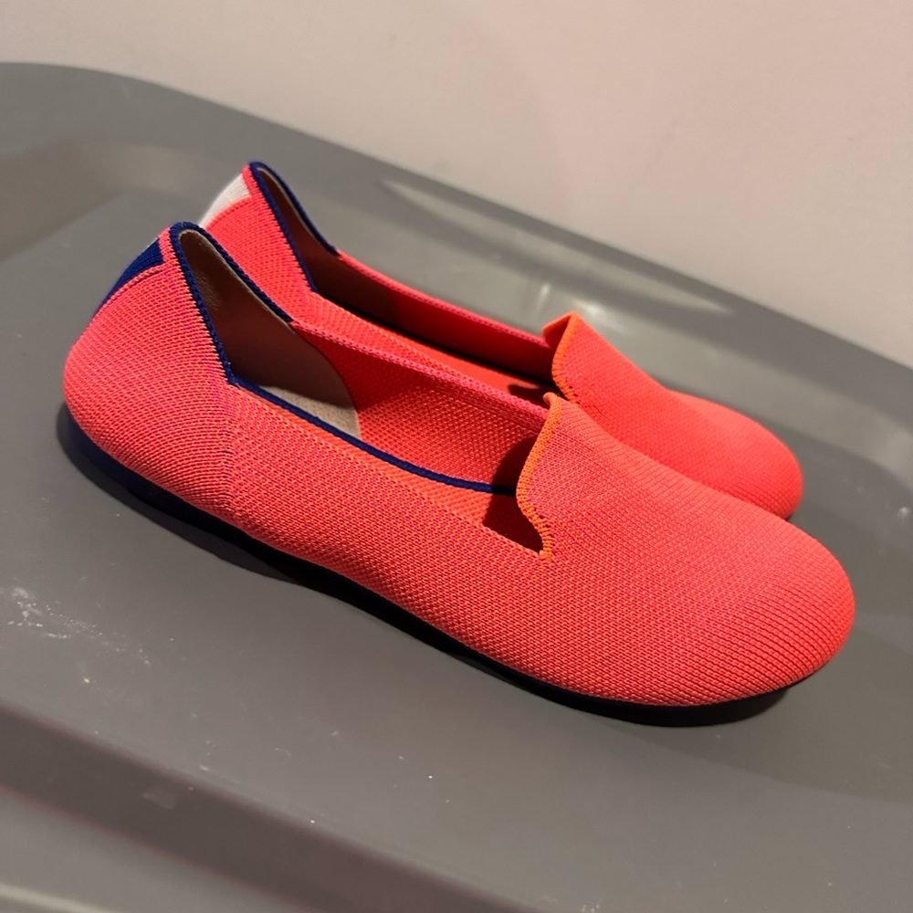 Rothy’s The Kids Loafer Flamingo This Neon Pink Size 4
